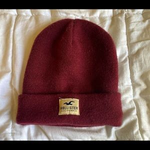 Burgundy Hollister Beanie